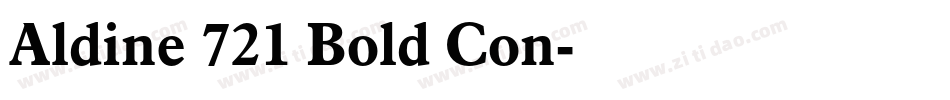 Aldine 721 Bold Con字体转换